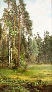 Mauritz Lindstrom Forest Clearing oil on canvas